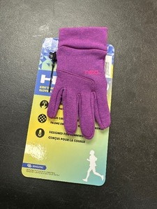 lot 303 image: New Kids Head Touchscreen Gloves  Mittens Size Large - Violet  Purple