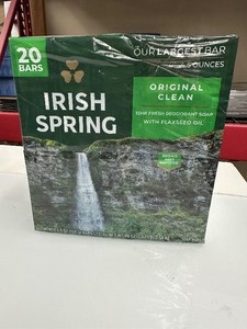lot 331 image: New 20 Pack of Irish Spring Bar Soap