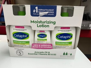 lot 335 image: New 3 Pack of Cetaphil Moisturizing Lotion 44oz total - 2 x 20 oz & 4oz