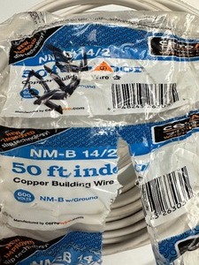 lot 343 image: Cerro NM-B With Ground 142 50 Copper Indoor Electrical Building Wire - 50 Ft