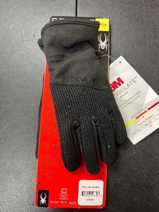 lot 371 image: New Spyder Core Conduct Gloves with 3M Thinsulate & Touchscreen - Size Small Black
