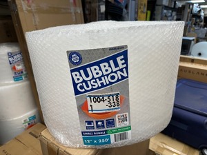 lot 408 image: 12 x 250 Ft Small Bubble Cushion  Wrap