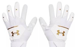 lot 289 image: New Under Armour Adult Clean Up 21 Batting Gloves - Size M Medium