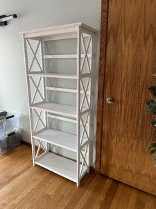 lot 84 image: Casual Home Montego White Wood 5-Shelf Bookcase (29.5-in W x 63-in H x 11.75-in D)
