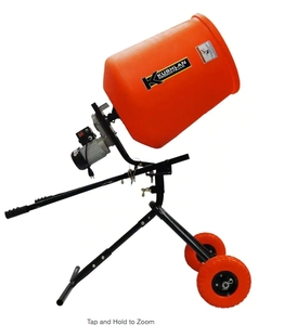 lot 206 image: Kushlan 3.5 cu. ft. 12 HP 120-Volt Motor Direct Drive Cement Mixer- Retail $399. - NEW OPEN BOX