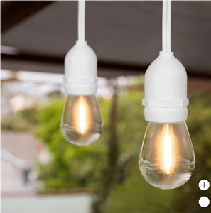 lot 193 image: 3 New Feit Electric 48 LED Filament String Light Sets - 144 Linear Ft Total      --- WHITE