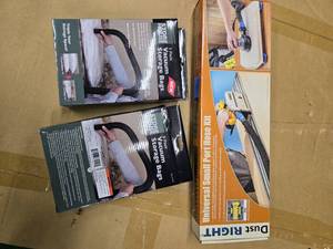 lot 20 image: Lot of 2 Storm Hose 3 pack vacuum Storage bags and one Dust Right Universal Small Port Hose Kit (All are new in packs)