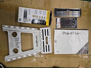 lot 83 image: Lot of 5 items ( Samsonite Folding Stood, Philips Automatic audioVideo Selector, ITEC and a Project Paper) See pictures
