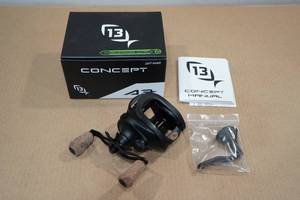 13 Fishing Concept Left Handed Baitcaster Reel -Black