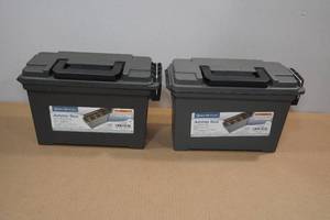 2 Plastic Ammo Boxes