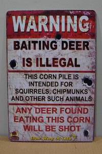 Metal Warning Sign