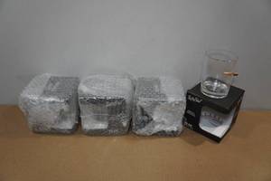 4 Lucky Shot 10oz Whiskey Glasses with Embedded Bullets