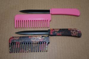 2 Hair Comb Knives