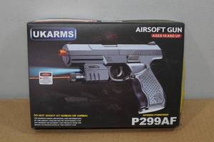 UKArms P299AF Spring Powered Airsoft Gun with Laser