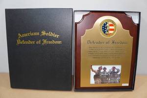 Minnesota National Guard Soldier Vietnam Defender of Freedom Plaque