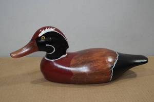 Vintage Hand Carved Wood Duck Decoy