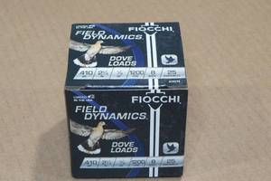 25 Fiocchi Field Dynamics .410 Bore 2-12 8 Shot Shotshells