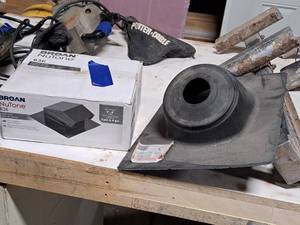 3-4 HighRise All-Flash No-Caulk Roof Flashing and Braun Nutone 636 Roof Cap