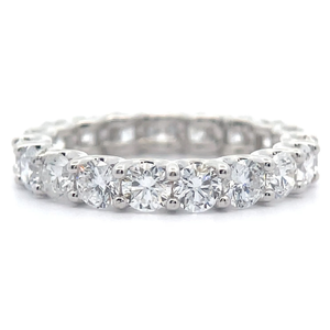 lot 18 image: 3.33 Carat Diamond Full Eternity Ring in 14k White Gold VIDEO