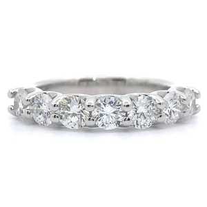 lot 34 image: 1.50 Carat Diamond Semi-Eternity Ring in 14k White Gold VIDEO