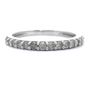 lot 45 image: NEW 1 Carat Diamond 12 Eternity Ring in White Gold