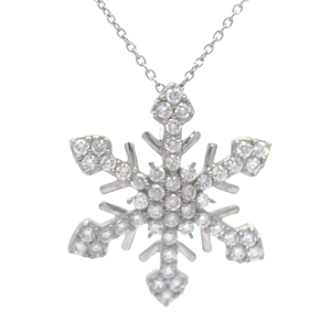 lot 31A image: 1.75 Carat Diamond Snowflake Pendant Necklace