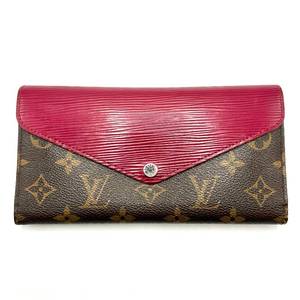 lot 34L image: Louis Vuitton Monogram x Epi Portefeuille Marie Roulon Tri-Fold Long Wallet $900 Retail