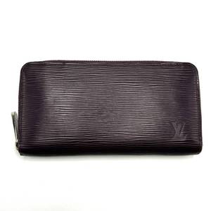 lot 65K image: Super Cool Louis Vuitton Purple Epi Zippy Wallet $500 Used Retail