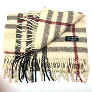 lot 29A image: Burberry Check 100% Cashmere Scarf $500 Retail