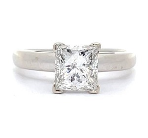 lot 14E image: 1.51 Carat Leo Princess Cut Diamond Ring in 14K White Gold