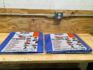 lot 112 image: Lot of 2 - 9 x 9 Blue Tarps