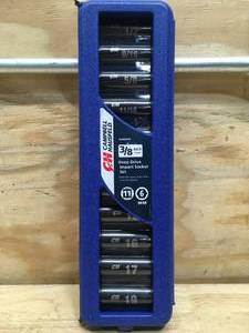 lot 51 image: Campbell Hausfeld 38 Deep Drive Impact Socket Set Model # AA000010