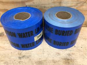 lot 119 image: Lot of 2 Rolls of Blue 6 x 1000 Caution Tape