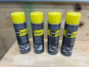lot 143 image: OIL VANISH Lot of 4 Cans of- Oil Stain Remover (16 oz cans)