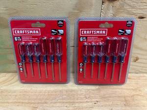 lot 144 image: CRAFTSMAN Lot of 2- 6PC Jewelers Screwdriver Sets