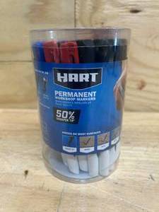 lot 173 image: HART- 36 Pack of Permanent Workshop Markers