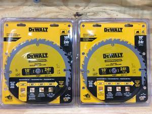 lot 153 image: Lot of 2 - DeWalt 1024T Circular Saw Blades Model # DW3112 11272412
