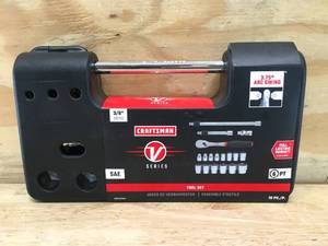lot 27 image: Craftsman V Series 38 Drive SAE Tool Set Model # CMMT45752V 11272425