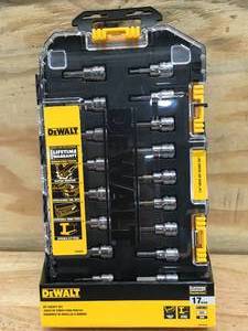lot 155 image: DeWalt 38 Drive SAE and MM Bit Socket Set Model # DWMT73806CL