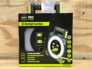 lot 158 image: Masterplug LED Worklight Cord Reel 11272420