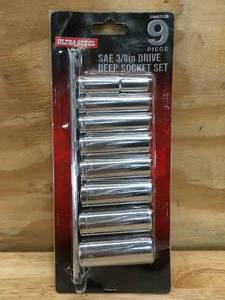 lot 160 image: Ultra Steel SAE 38 Drive Dep Socket Set Model # UA06113B 1127244