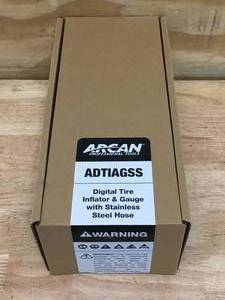 lot 163 image: Arcan Digital Tire Inflator & Gauge with Stainless Steel Hose 11272412