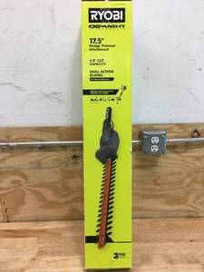 lot 165 image: Ryobi 17.5 Hedge Trimmer Attachment Model # RYHDG88