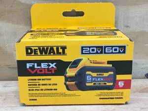 lot 168 image: DeWalt 6Ah Flex Volt Lithium Ion Battery Model # DCB606 112724110