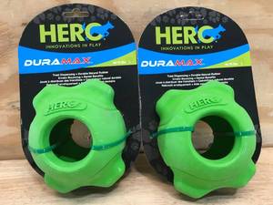 lot 169 image: Lot of 2 - Hero Rubber Dog Toy