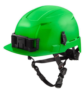 lot 183 image: MILWAUKEE BOLT Green Type 2 Class E Front Brim Non-Vented Safety Helmet