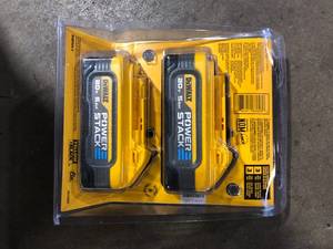 DEWALT POWERSTACK 20V Lithium-Ion 5.0Ah Battery Pack (2 Pack) Customer Returns See Pictures
