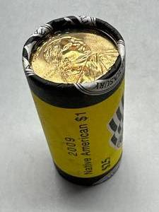 2009 Unopened Roll of 25ea Native American Dollars