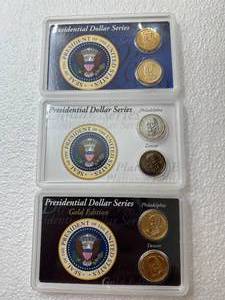 2008 John Adams Presidential Dollar Collection (gold & platinum plated)