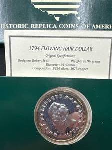 1794 Flowing Hair Replica Coin